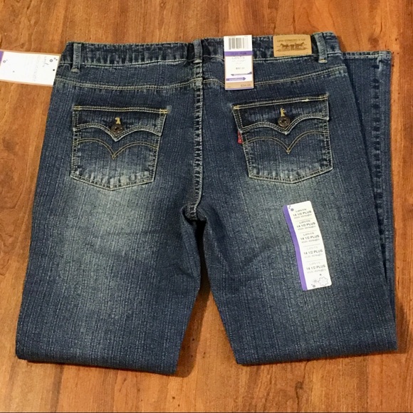 NWT Levi's Slim Straight Fit Jeans 14 1/2 Plus New - Picture 3 of 8